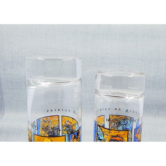 Spirits by Vincent Van Gogh Tall Shot Glasses Artwork Barware Drinkware Set of 2 - Picture 8 of 10